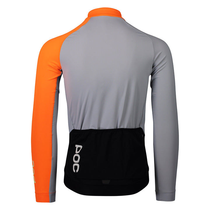 POC Essential Road Mid LS Jersey Granite Grey/Zink Orange