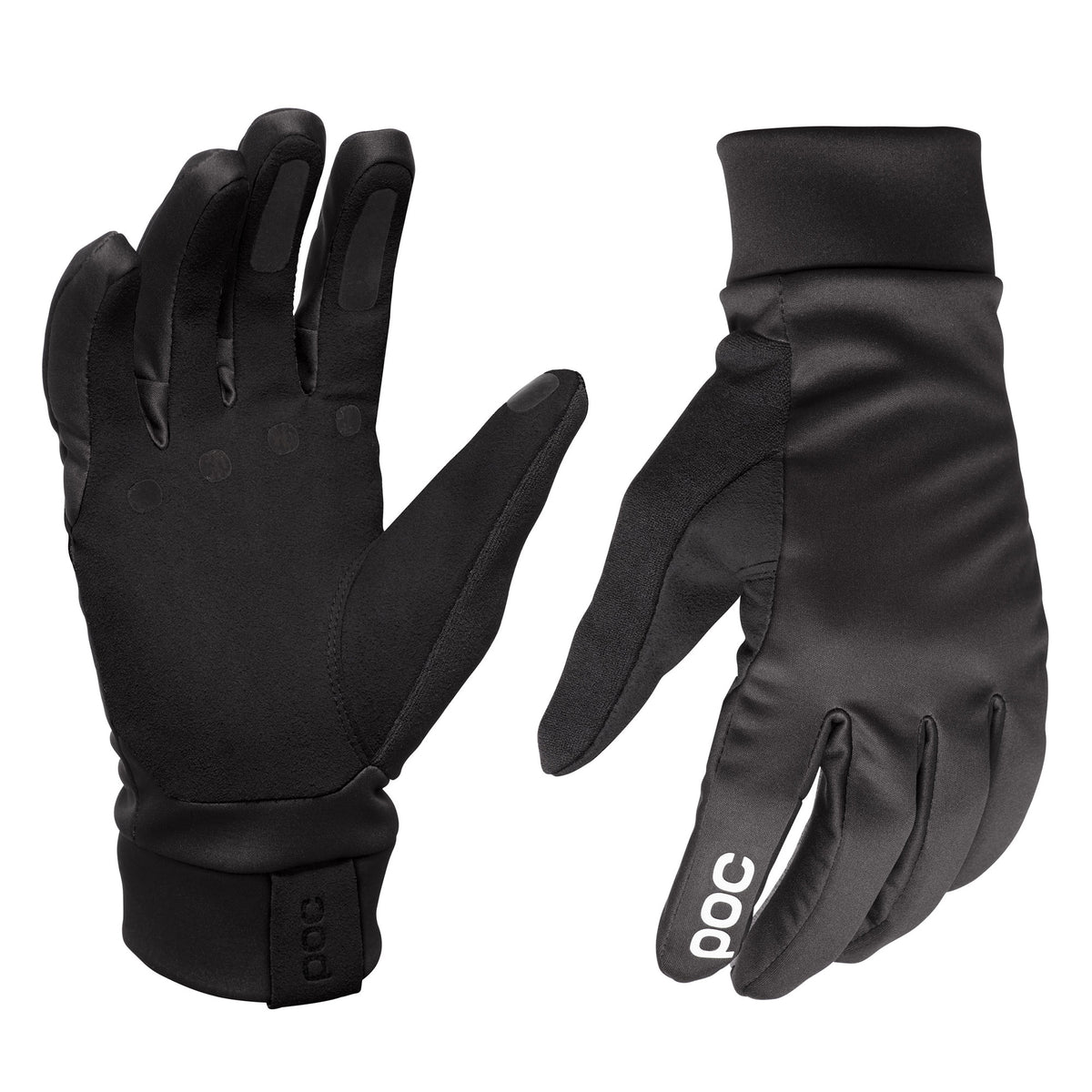POC Essential Softshell Bike Gloves Uranium Black