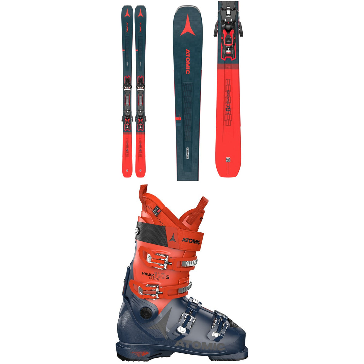 Atomic Vantage 79 Ti Skis + F 12 GW Bindings + Atomic Hawx Ultra 110 S Ski Boots 2021