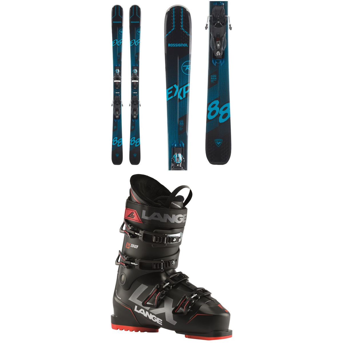 Rossignol Experience 88 Ti Skis + SPX 12 Konect GW Bindings + Lange LX 90 Ski Boots 2021