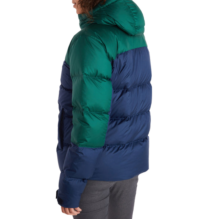 Marmot Guides Down Hoodie - Women's Arctic Navy/Botanical Garden