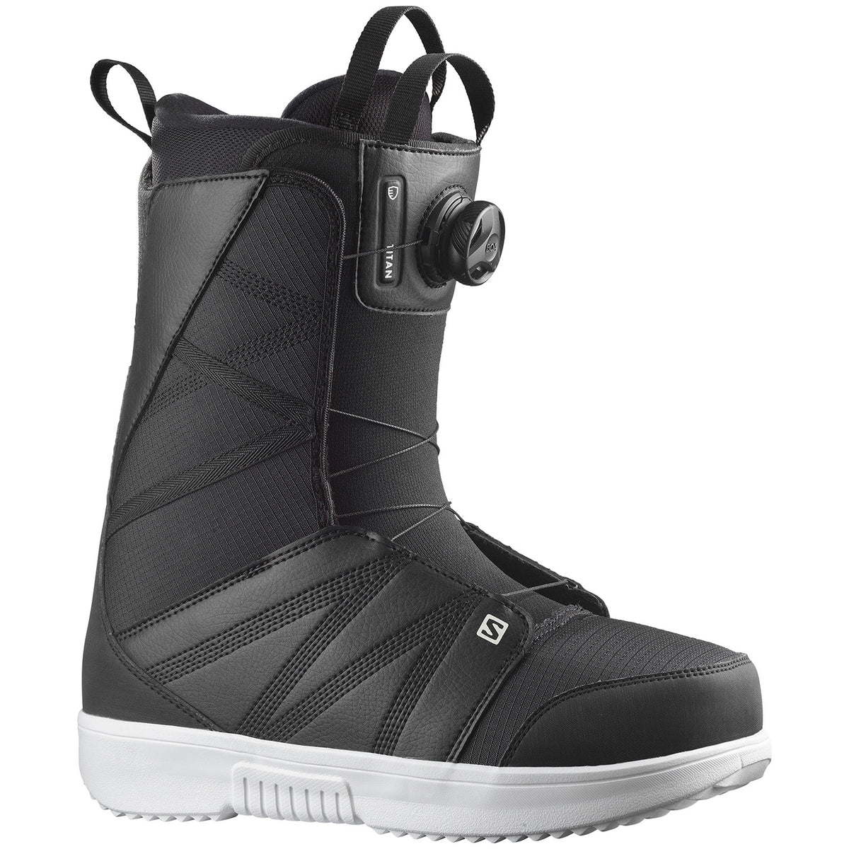 Salomon Titan Boa X Snowboard Boots 2022 Black/Black/White