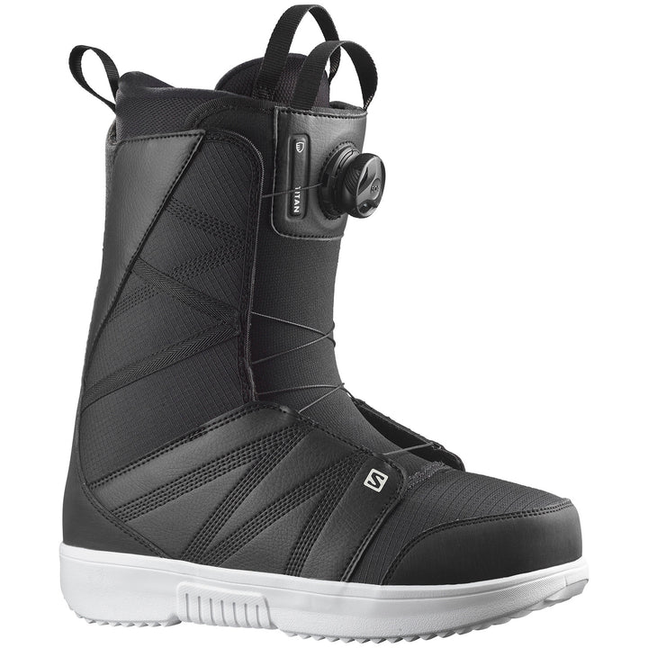 Salomon Titan Boa X Snowboard Boots 2022 Black/Black/White