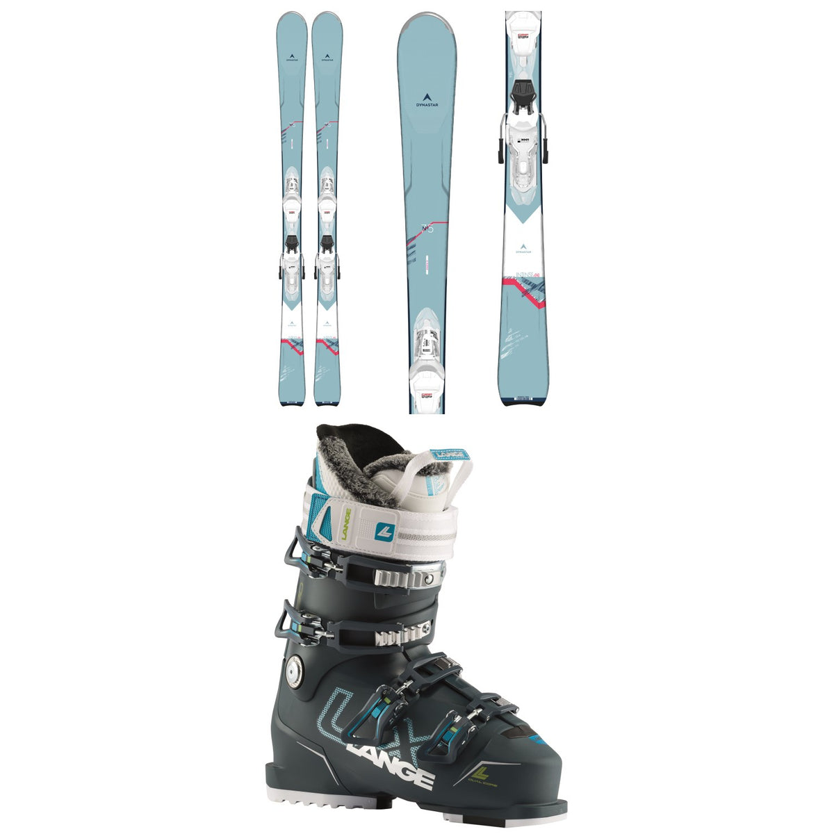 Dynastar Intense 4X4 75 Skis + Xpress W 10 GW Bindings + Lange LX 90 W Ski Boots - Women's 2021