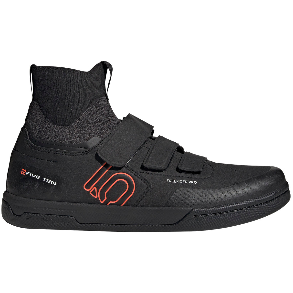 Five Ten Freerider Pro Mid VCS Shoes Core Black/Solar Red/Grey Three