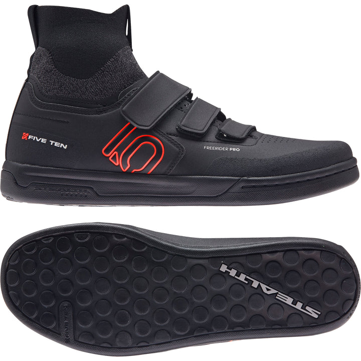 Five Ten Freerider Pro Mid VCS Shoes Core Black/Solar Red/Grey Three