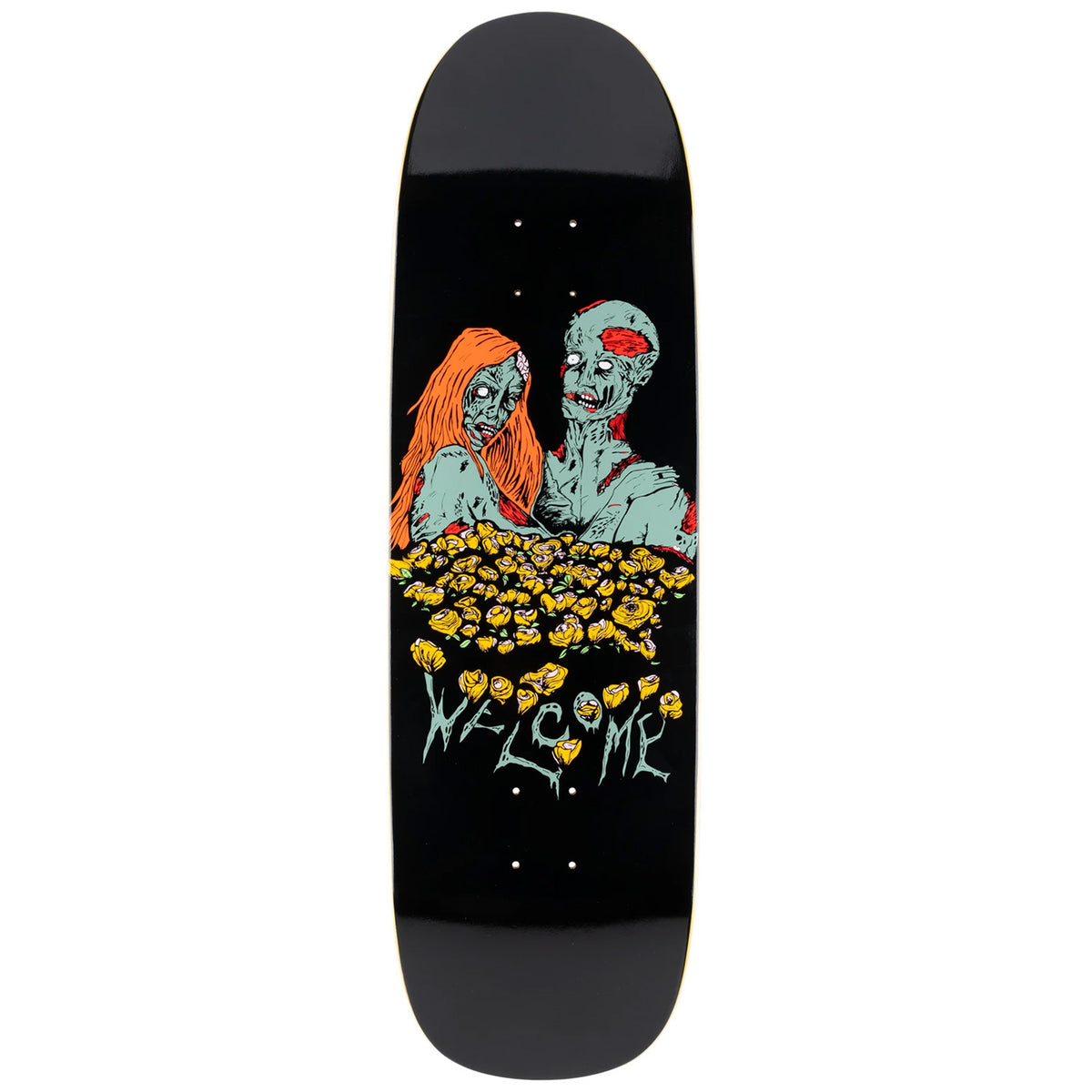 Welcome Zombie Love on Boline 9.25 Skateboard Deck