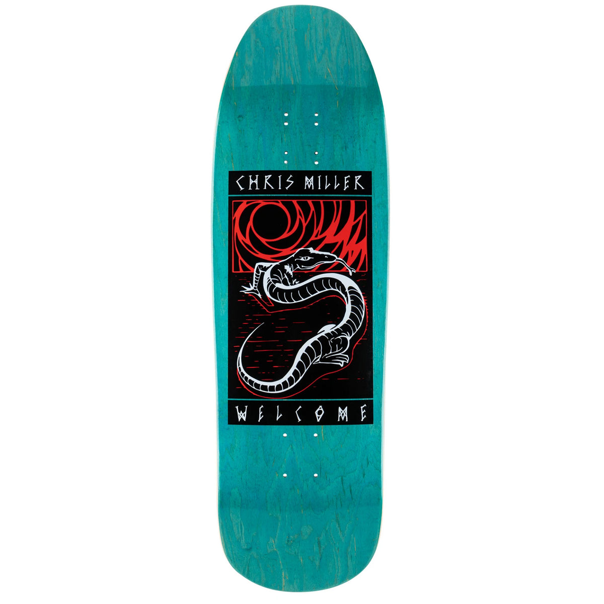 Welcome Miller Lizard on Gaia 9.6 Skateboard Deck