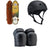 Arbor Pocket Rocket Foundation Cruiser Skateboard Complete + Pro-Tec The Classic Certified EPS Skateboard Helmet + Street Open Back Skateboard Knee Pads
