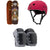 Arbor Pilsner Solstice B4BC Cruiser Complete + Pro-Tec The Classic Certified EPS Skateboard Helmet + Street Open Back Skateboard Knee Pads