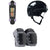 Globe Blazer Cruiser Complete + Pro-Tec The Classic Certified EPS Skateboard Helmet + Street Open Back Skateboard Knee Pads