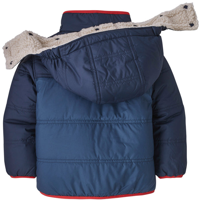 Patagonia Reversible Tribbles Hoodie - Toddlers' Stone Blue
