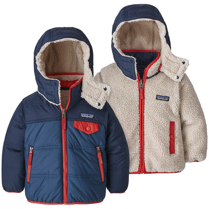 Patagonia Reversible Tribbles Hoodie - Toddlers' Stone Blue