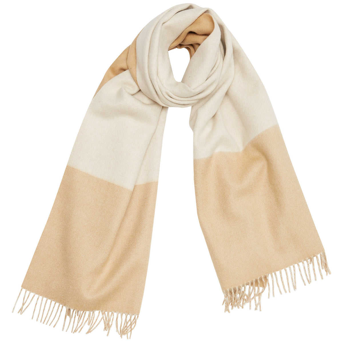 Tentree RWS Wool Woven Scarf - Women's Cartouche Brown/Elm White Heather