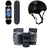 Alien Workshop Believe Black Complete 7.75 Skateboard Complete + Pro-Tec Classic Skate Skateboard Helmet + Street Gear Junior Open Back Skateboard Pads