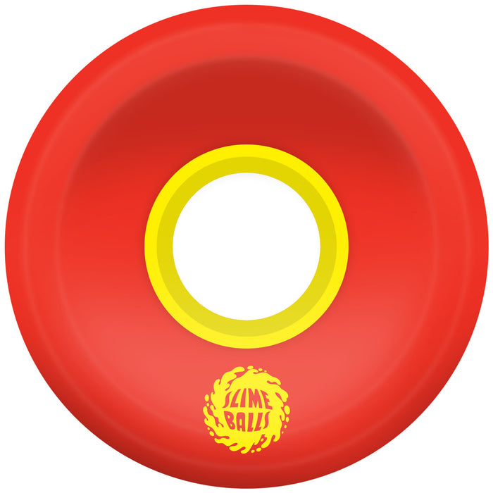Santa Cruz Slime Balls OG Red Yellow 78a Skateboard Wheels