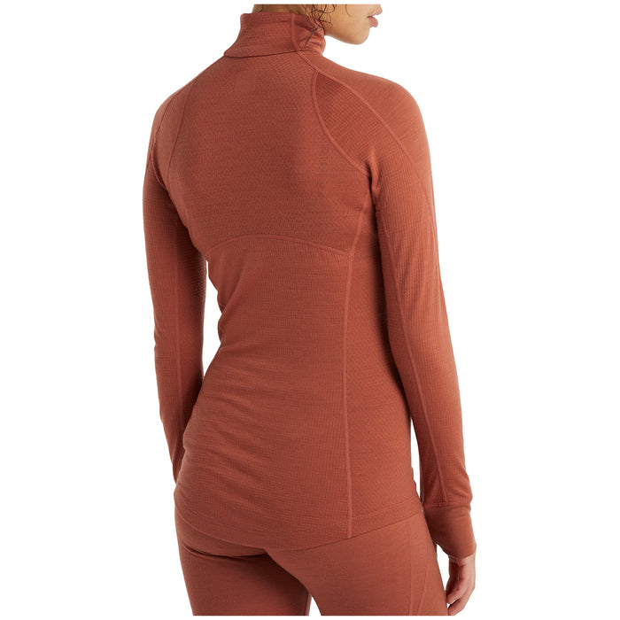 Icebreaker 260 Zone Long Sleeve Half Zip Top - Women's Clay