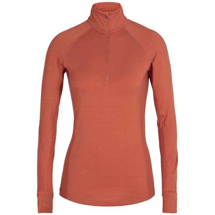 Icebreaker 260 Zone Long Sleeve Half Zip Top - Women's Clay