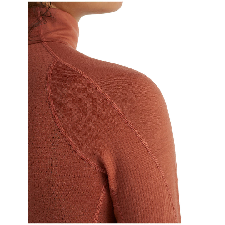 Icebreaker 260 Zone Long Sleeve Half Zip Top - Women's Clay