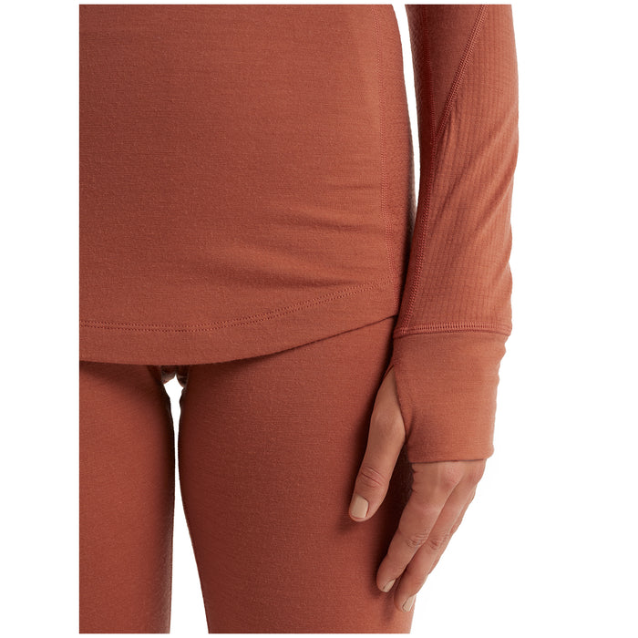 Icebreaker 260 Zone Long Sleeve Half Zip Top - Women's Clay