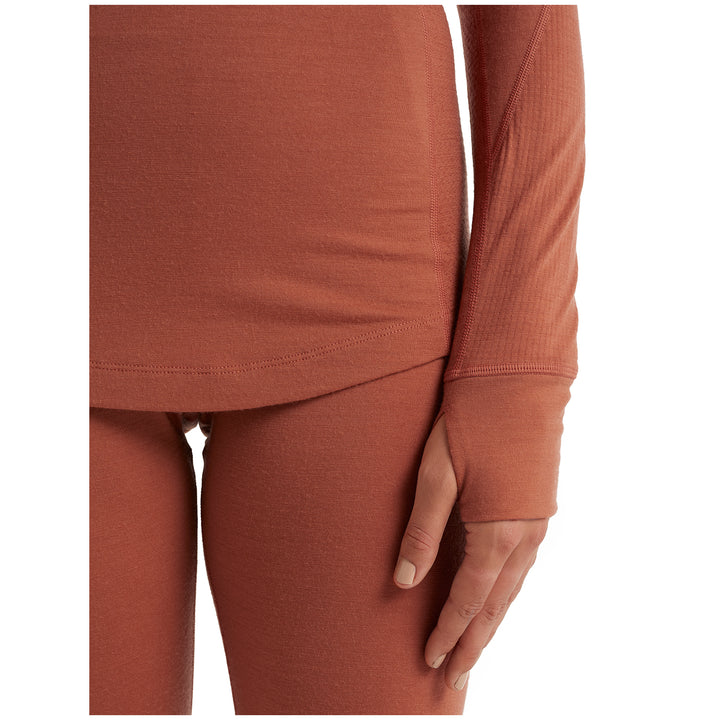 Icebreaker 260 Zone Long Sleeve Half Zip Top - Women's Clay