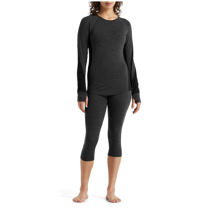 Icebreaker 260 Zone Legless Bottoms - Women's Jet Heather/Black