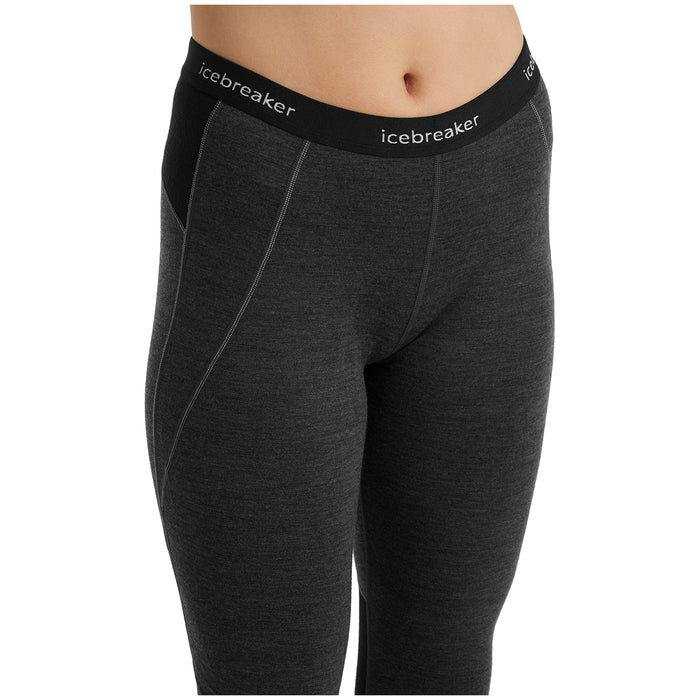 Icebreaker 260 Zone Legless Bottoms - Women's Jet Heather/Black