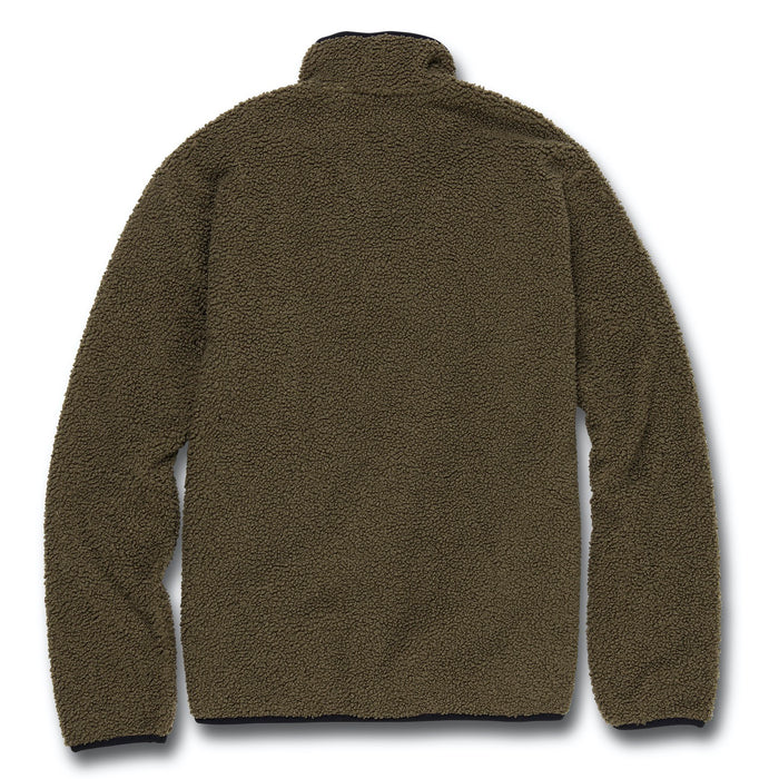 Volcom Muzzer Fuzzar Zip Fleece - Men's Military