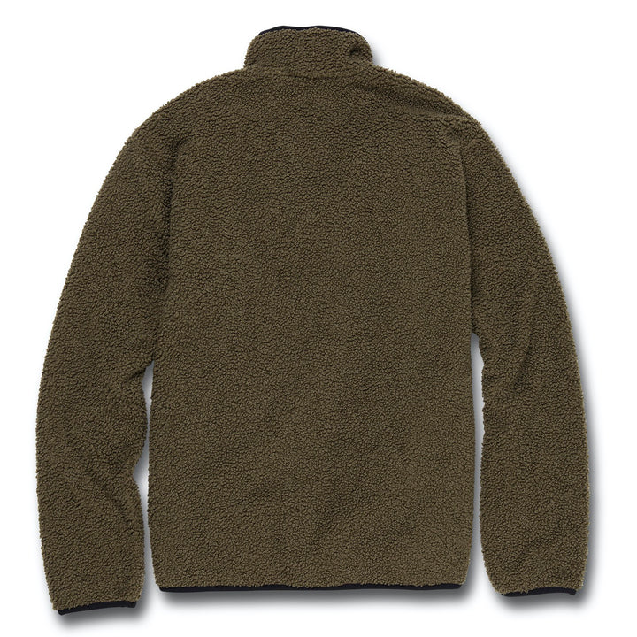 Volcom Muzzer Fuzzar Zip Fleece - Men's Military