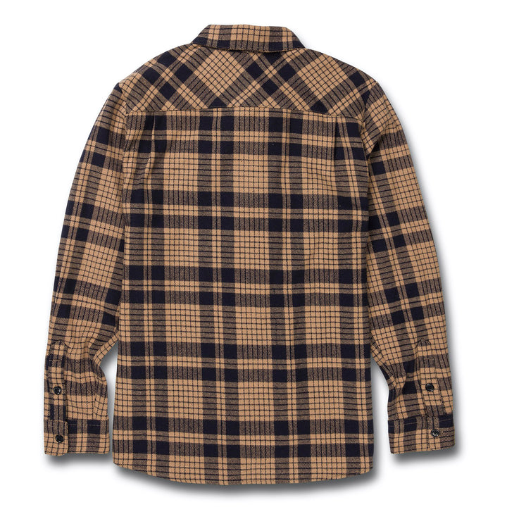 Volcom Strangelight Plaid Shirt - Men's Dark Khaki