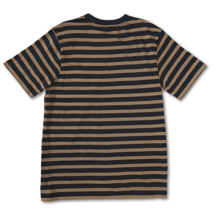 Volcom Halfax Stripe Crewneck T-Shirt - Men's Navy