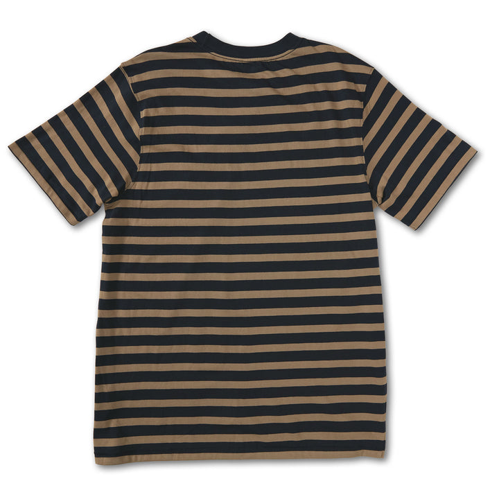 Volcom Halfax Stripe Crewneck T-Shirt - Men's Navy