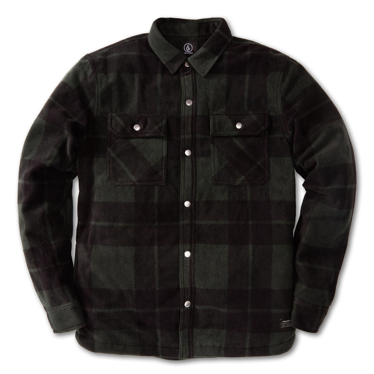 Volcom Bowered Fleece Long-Sleeve Shirt - Men's Scarab
