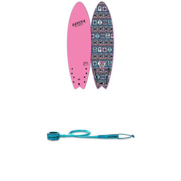 Catch Surf Odysea 5'6'' Skipper Quad-Fin x Jamie O'Brien Pro Surfboard + Dakine Kainui Team 6' Leash