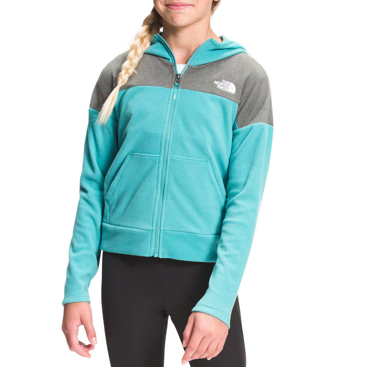 The North Face Glacier Full Zip Hoodie - Girls' Bristol Blue