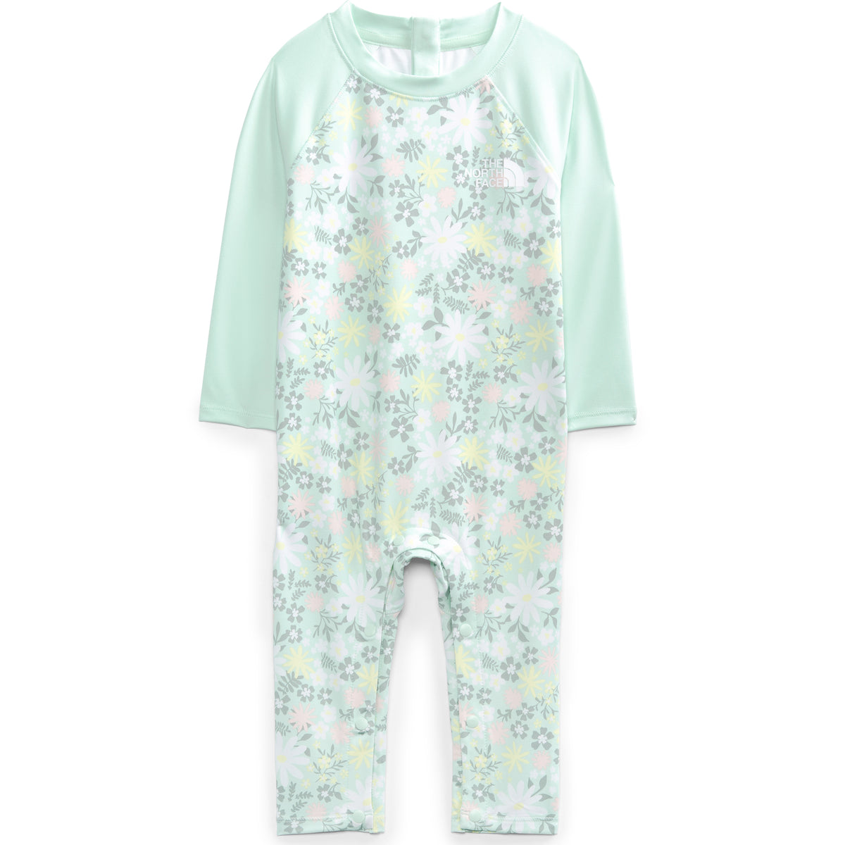 The North Face Sun Onepiece - Infants' Misty Jade Flower Garden Print