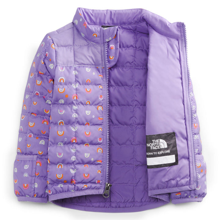 The North Face ThermoBall™ Eco Jacket - Infants' Pop Purple Rainbows End Print
