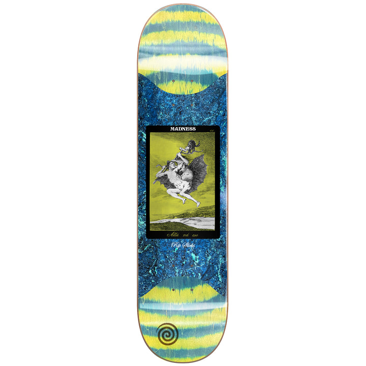 Madness Alla Slick Yellow/Green 8.5 Skateboard Deck