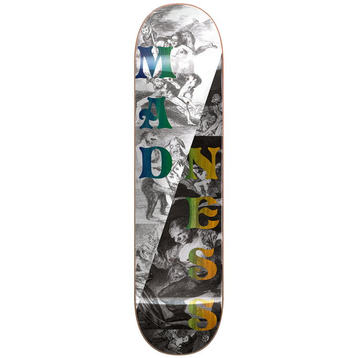 Madness Split Overlap R7 Black/White 8.0 Skateboard Deck