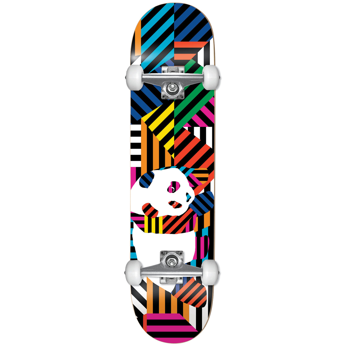 Enjoi Panda Stripes Soft Wheels 7.75 Skateboard Complete