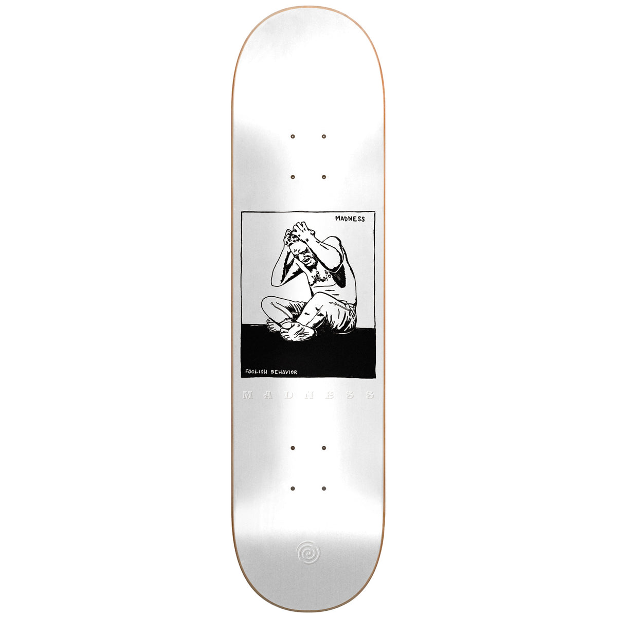 Madness Stressed Popsicle R7 White 8.375 Skateboard Deck