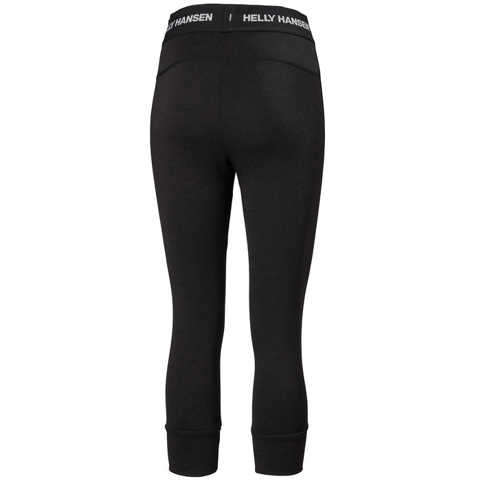 Helly Hansen Lifa Merino Midweight 3/4 Baselayer Pants - Women's Black