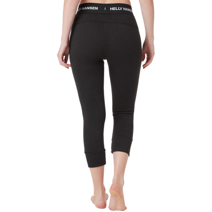 Helly Hansen Lifa Merino Midweight 3/4 Baselayer Pants - Women's Black