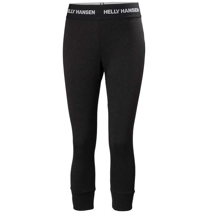 Helly Hansen Lifa Merino Midweight 3/4 Baselayer Pants - Women's Black