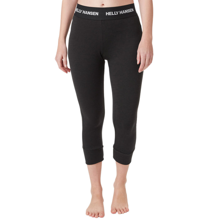 Helly Hansen Lifa Merino Midweight 3/4 Baselayer Pants - Women's Black