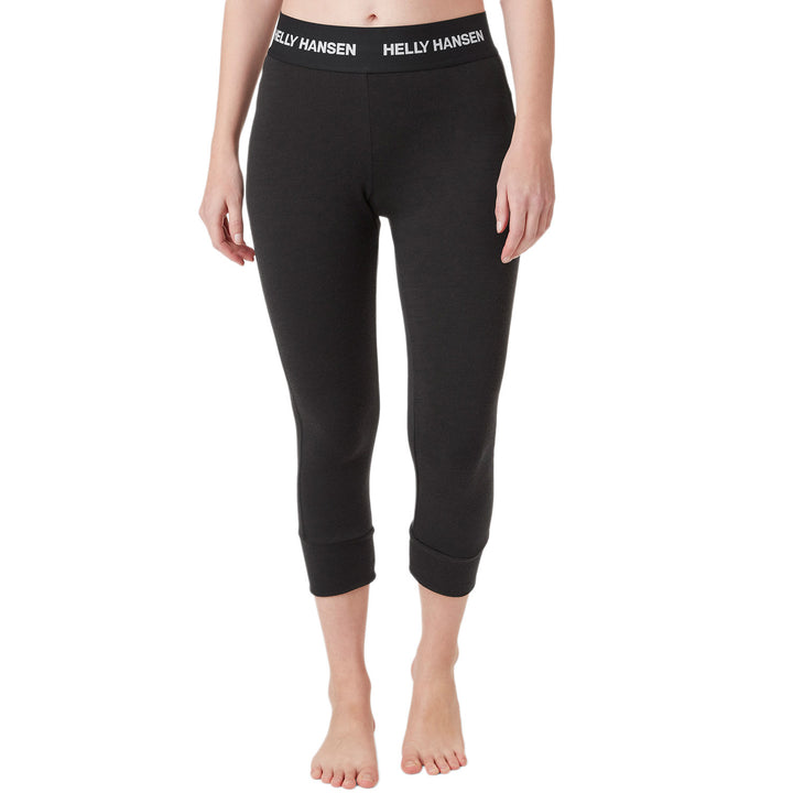 Helly Hansen Lifa Merino Midweight 3/4 Baselayer Pants - Women's Black
