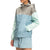 The North Face Cyclone Pullover Jacket - Women's Mineral Grey/Tourmaline Blue/Misty Jade