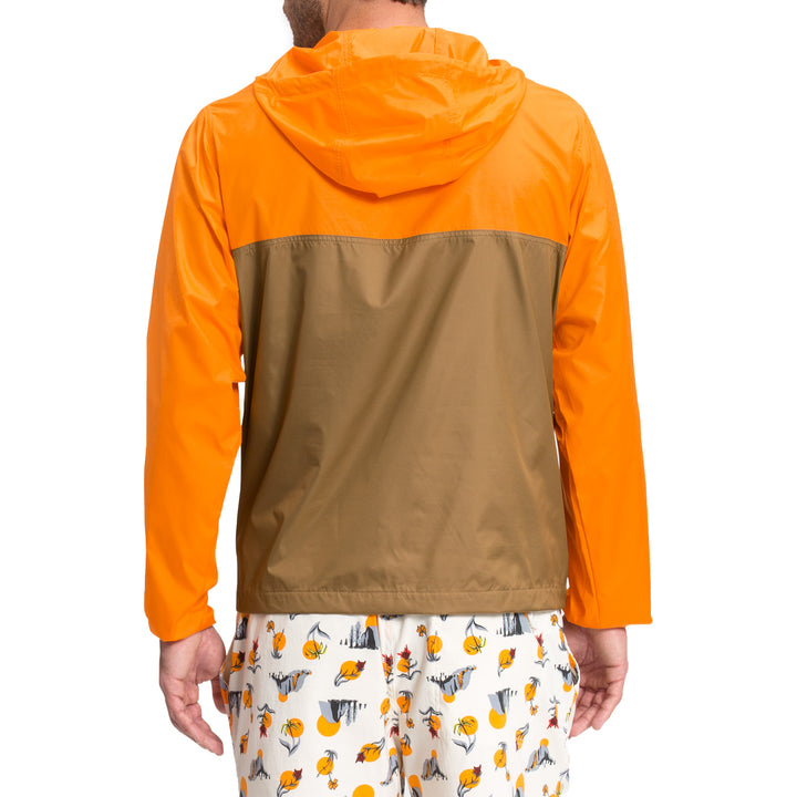 The North Face Cyclone Anorak - Men's Utility Brown/Light Exuberance Orange