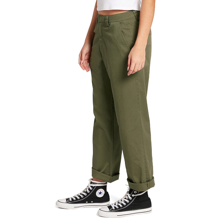 Volcom Frochickie Boyfriend Pants - Women's Army Green Combo