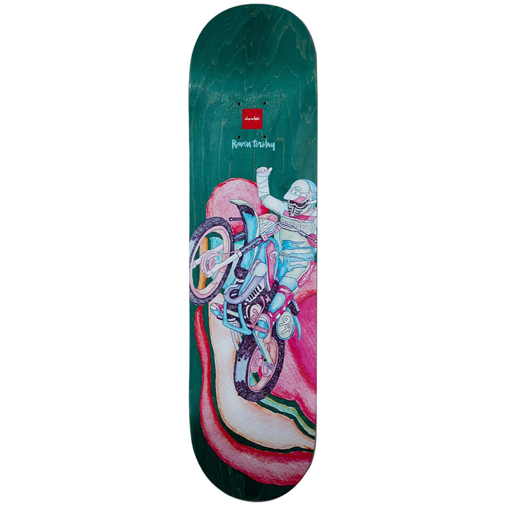 Chocolate Tershy Psych Bike Green 8.25 Skateboard Deck